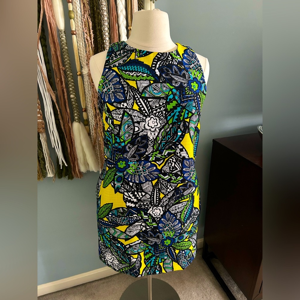 Bold Shift Dress with Pockets!